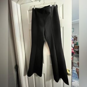 NWT NINE WEST XL Quality Black Seemed, Flare Boot Cut. Side Zipper Spandex Bld